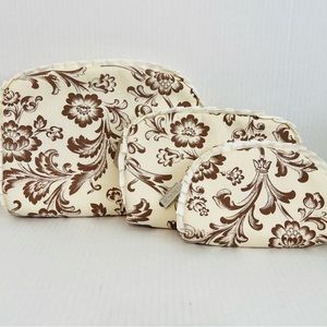 Once Upon A Rose Make Up Bag Set 3pcs